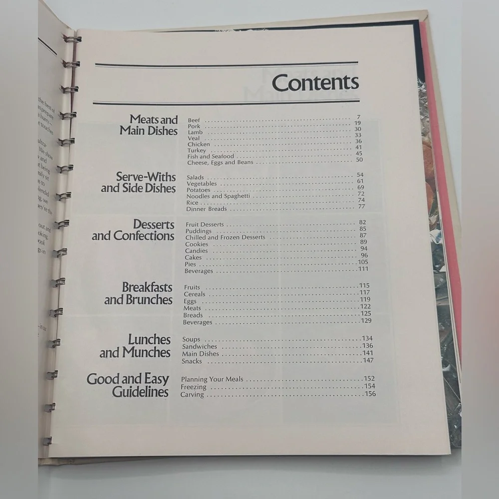 Vintage Betty Crocker's Good and Easy Cookbook (1974, 8th Printing) - Wirebound